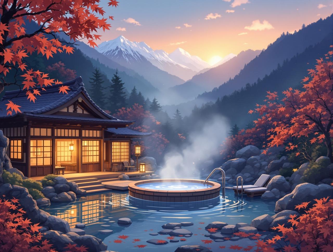 红果漫剧新番 - 温泉旅店 - 山间疗愈物语